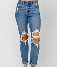 Load image into Gallery viewer, Denim Destroyed Boyfriend Jeans