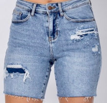 Load image into Gallery viewer, Denim Patch Shorts