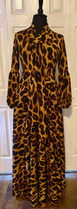 Leopard Print Maxie Dress
